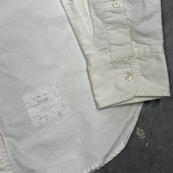 Thom Browne New York Oxford Shirt White Hector Long Sleeve Made in Japan Medium - Picture 4 of 10